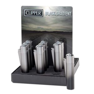 Зажигалка металлическая Clipper™ Black Gradient