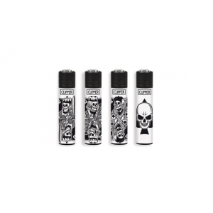 Зажигалка Clipper Skull Mix