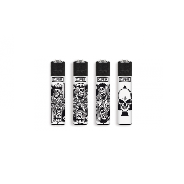 Зажигалка Clipper Skull Mix
