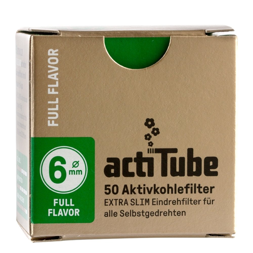 Фильтры угольные ActiTube Extra Slim угольные 6 мм 50 шт — изображение 2