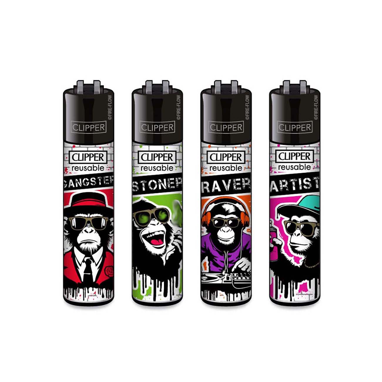 Зажигалка Clipper™ Urban Chimps